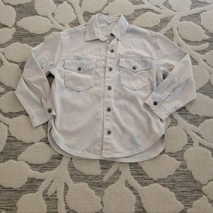 Aerie white denim jacket, Large